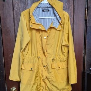Mustard Hooded Utility Jacket